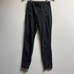 Rag & Bone Black Moto Stretch Leggings Pants Sz 2 Ankle Zip